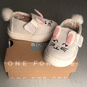 Bunny Face Jersey Tiny TOMS Luca slip-on shoes